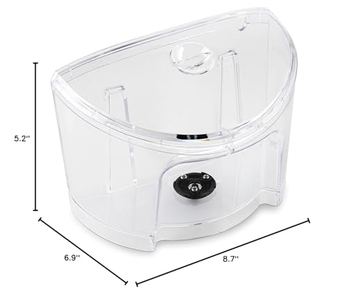 Hakano reservoir offers stainless finish look enhancing Keurig aesthetics.