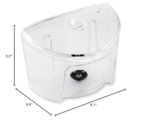 Hakano reservoir offers stainless finish look enhancing Keurig aesthetics.