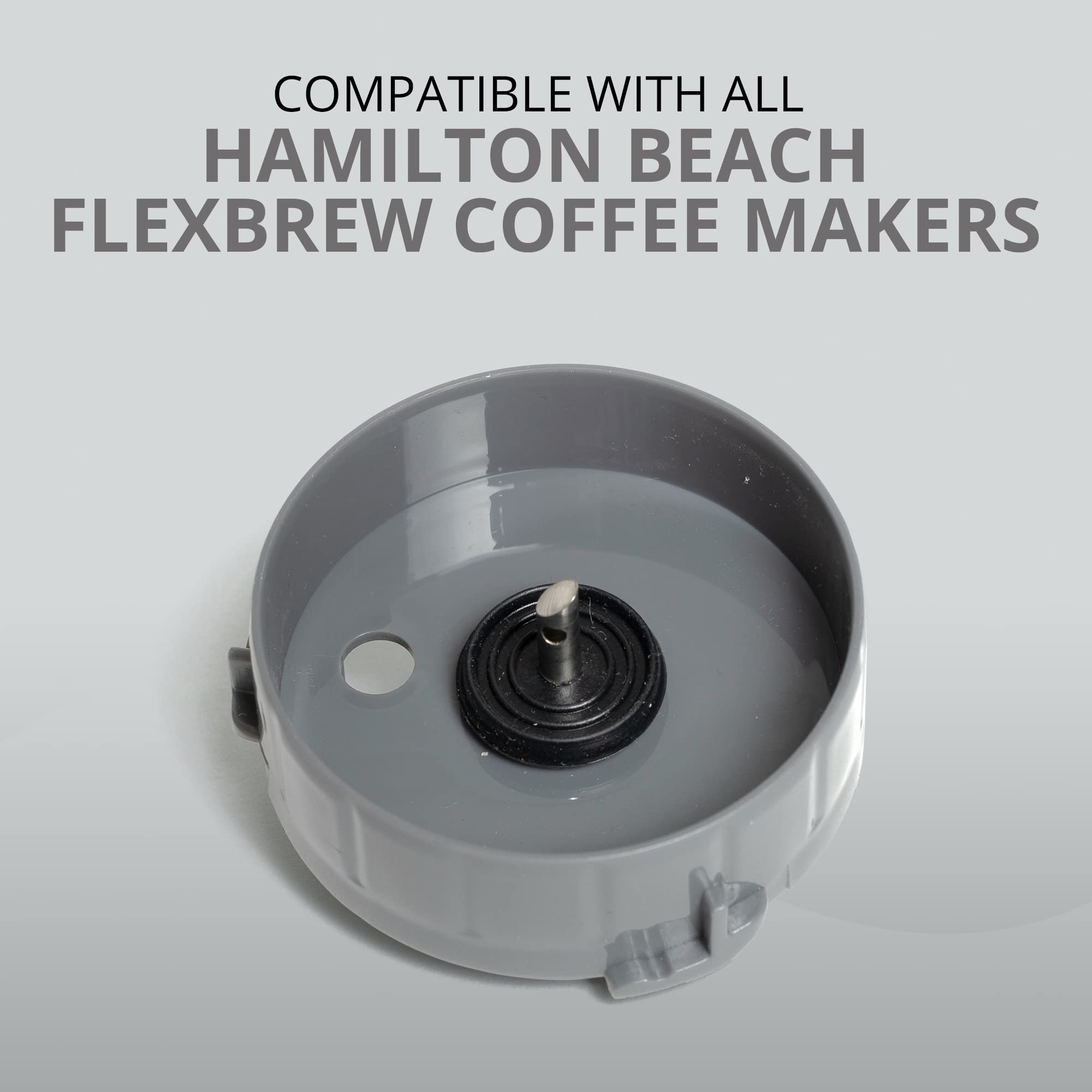 HAKANO Top Replacement Needle for FlexBrew shown with compatibility chart.