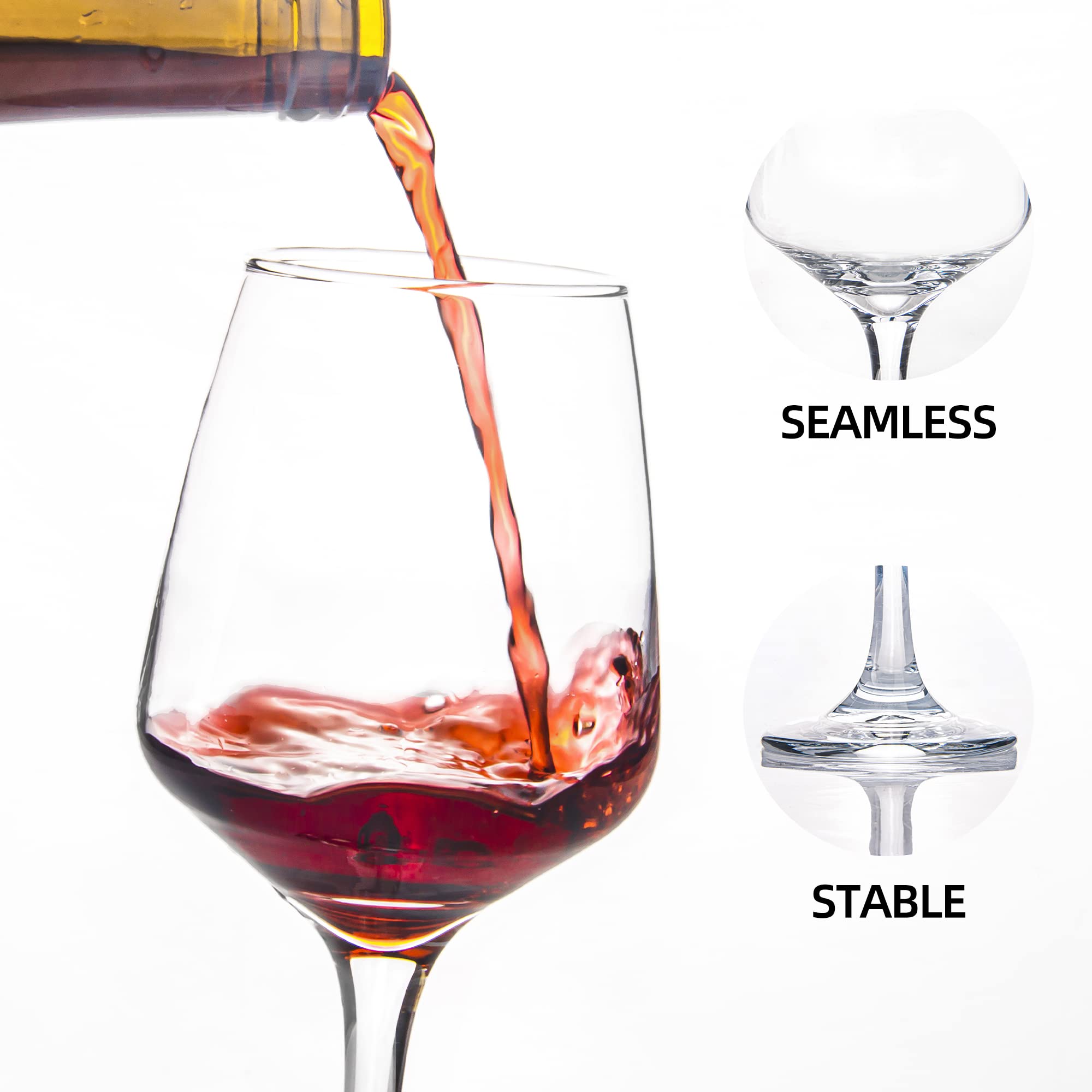 HAKEEMI smooth-rim glass supports comfortable sipping and refined tasting.