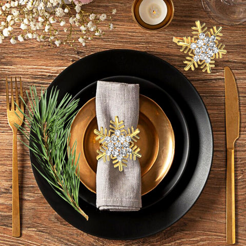 Halatool Christmas party table decoration with napkin rings