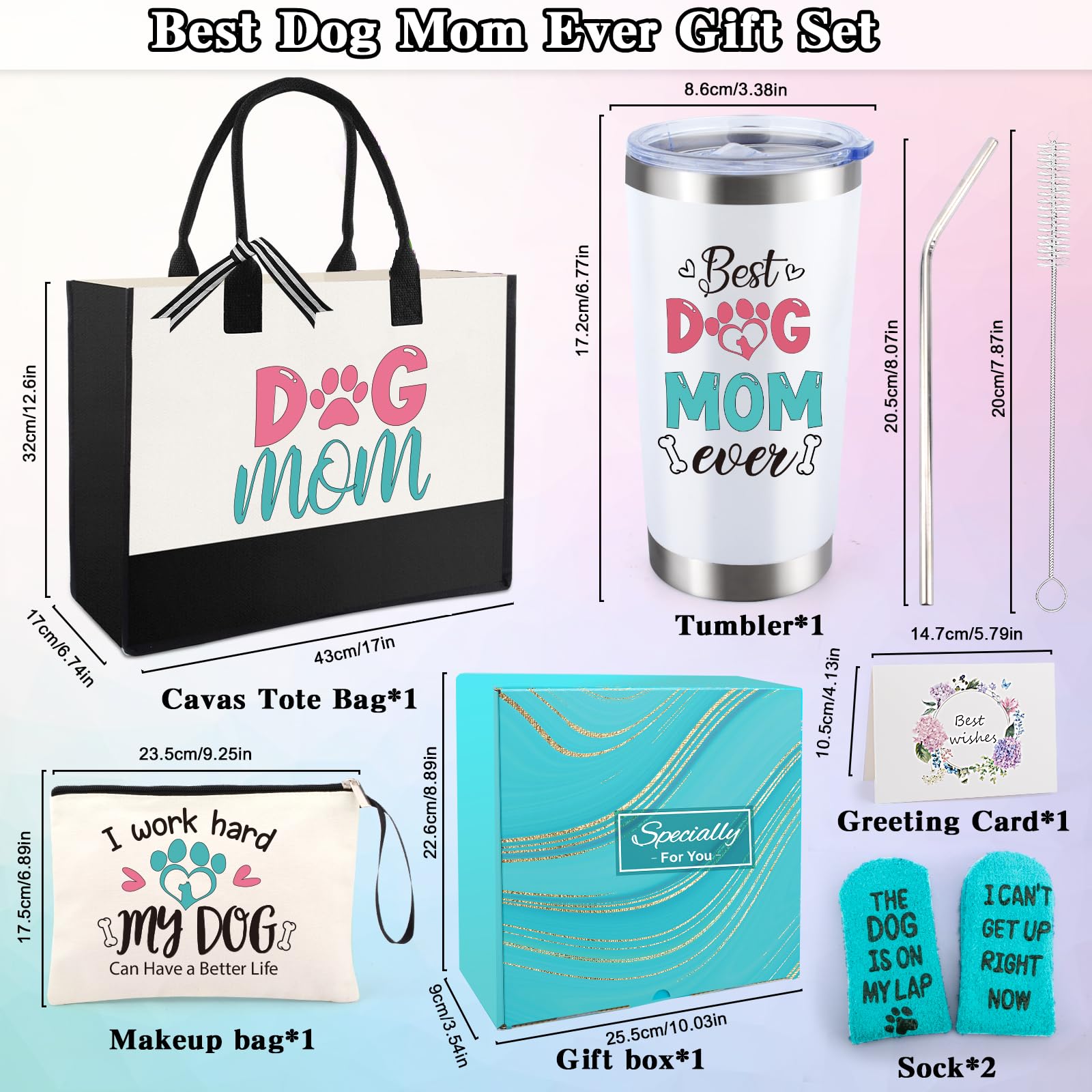 Halema Dog Mom 20oz insulated tumbler keeps drinks at temp on the go all day