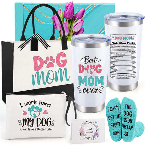 Halema Dog Mom canvas tote bag, durable daily essential carrier for dog lovers