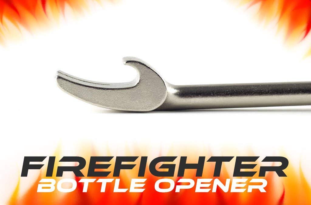 Halligan Bottle Opener front view, rugged performer ready for crowd-pleasing beverages