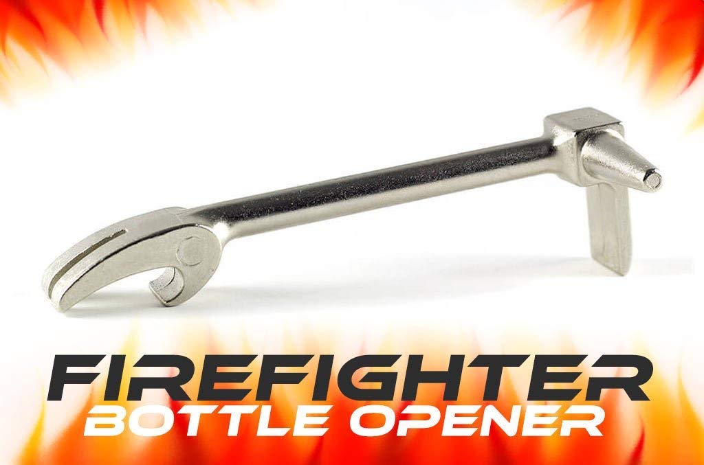 Halligan Bottle Opener in use at bar, easy leverage for quick pours