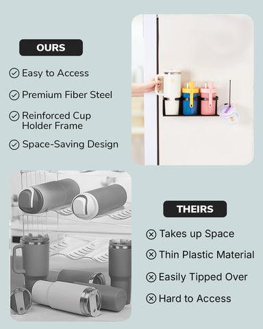 HAMARA Stanley cup accessories organizer pairs with 2-pack versatility