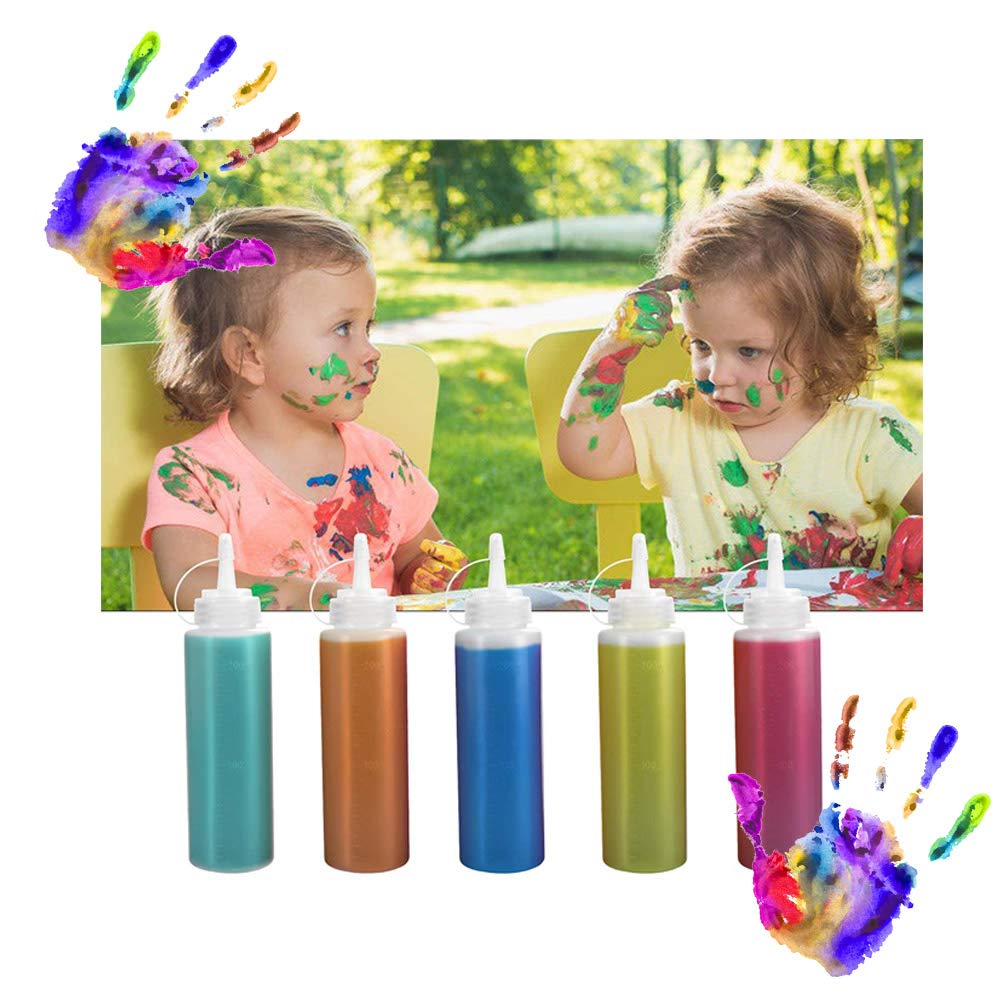 Hamiggaa 8oz plastic bottles suitable for kitchen and crafts