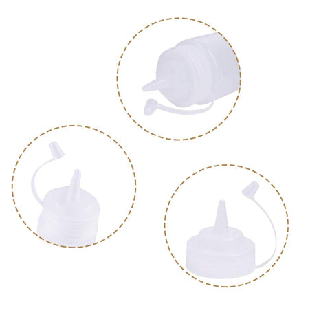 Hamiggaa squeeze bottles with leak-proof lid seal to prevent spills