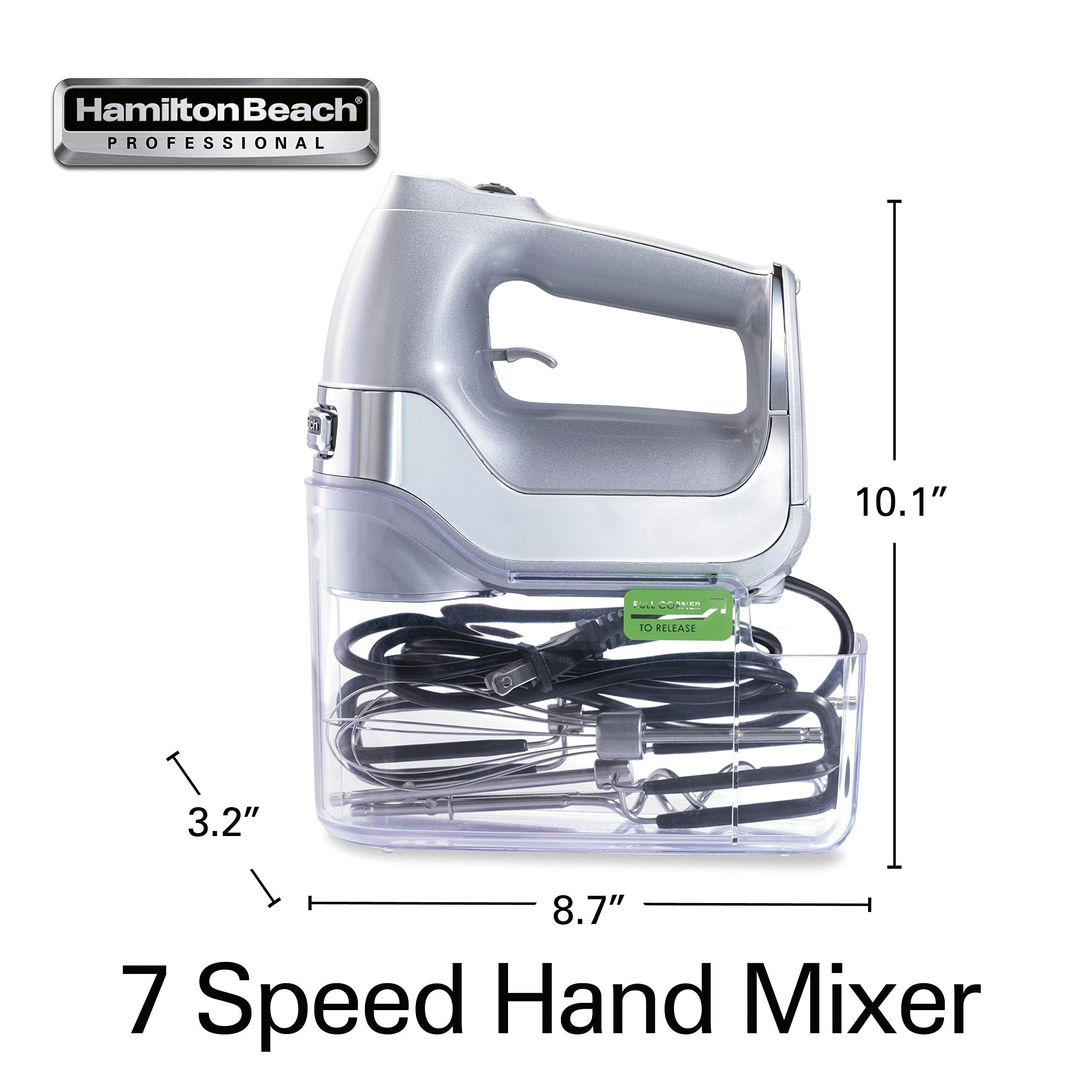 Hamilton Beach Professional silver chrome finish fits modern kitchens