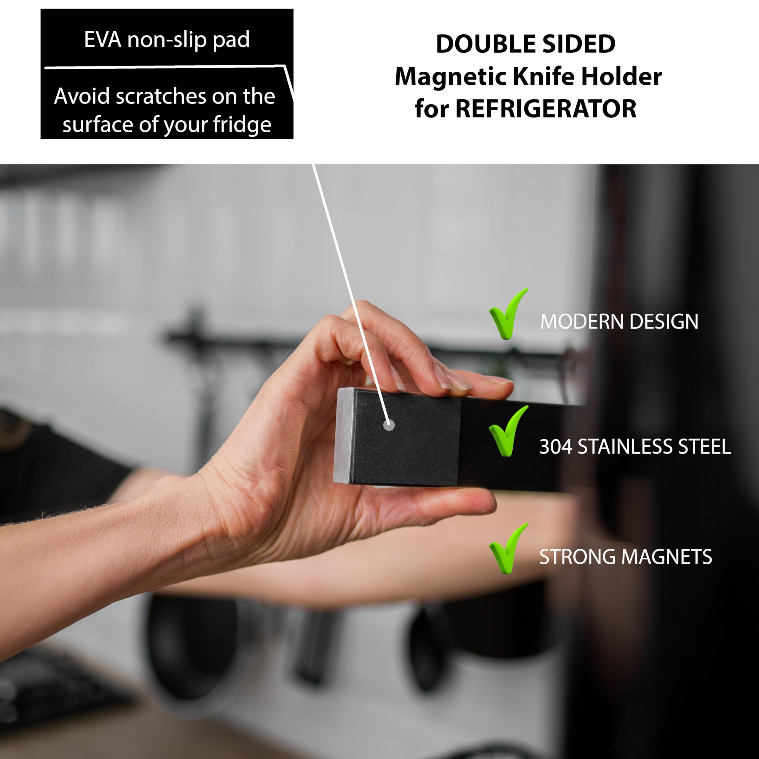 Hamletoff stainless steel bar blends modern decor and cleans easily