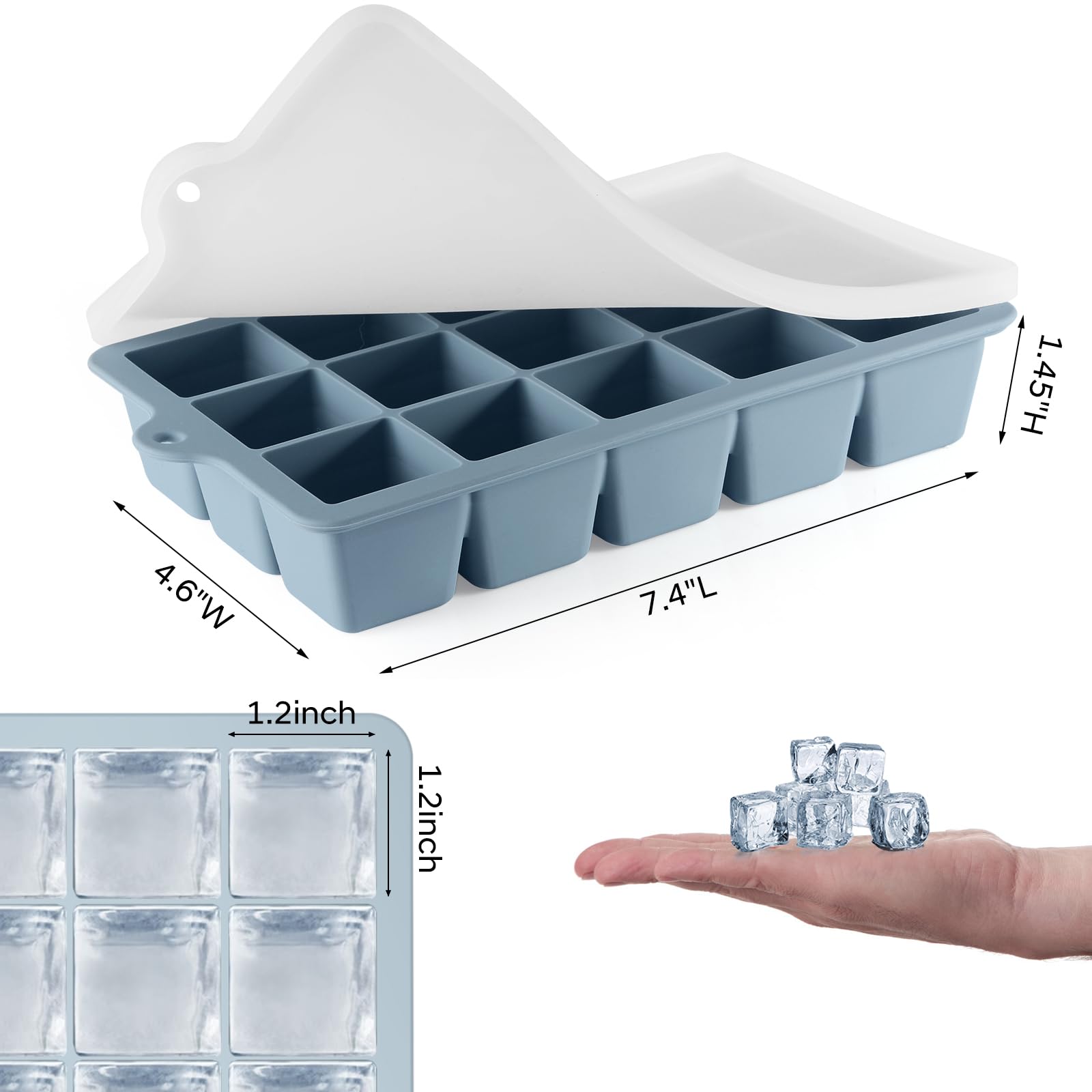 HANCELANT BPA-free silicone tray keeps drinks pure and safe.