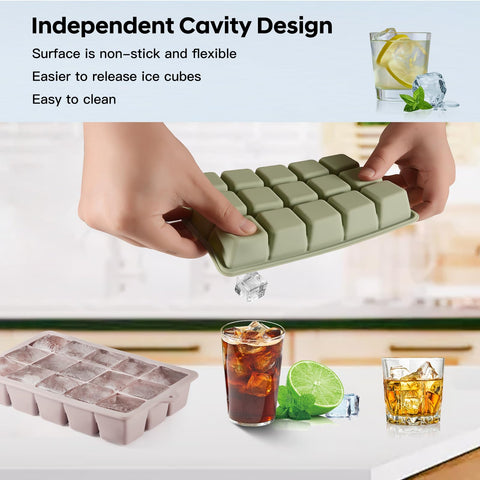 HANCELANT compact freezer-safe lid ice tray fits neatly in small kitchens.