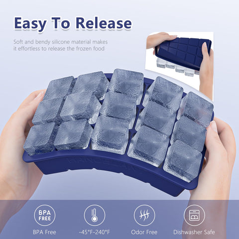 HANCELANT lidded ice cube tray keeps ice fresh in the freezer