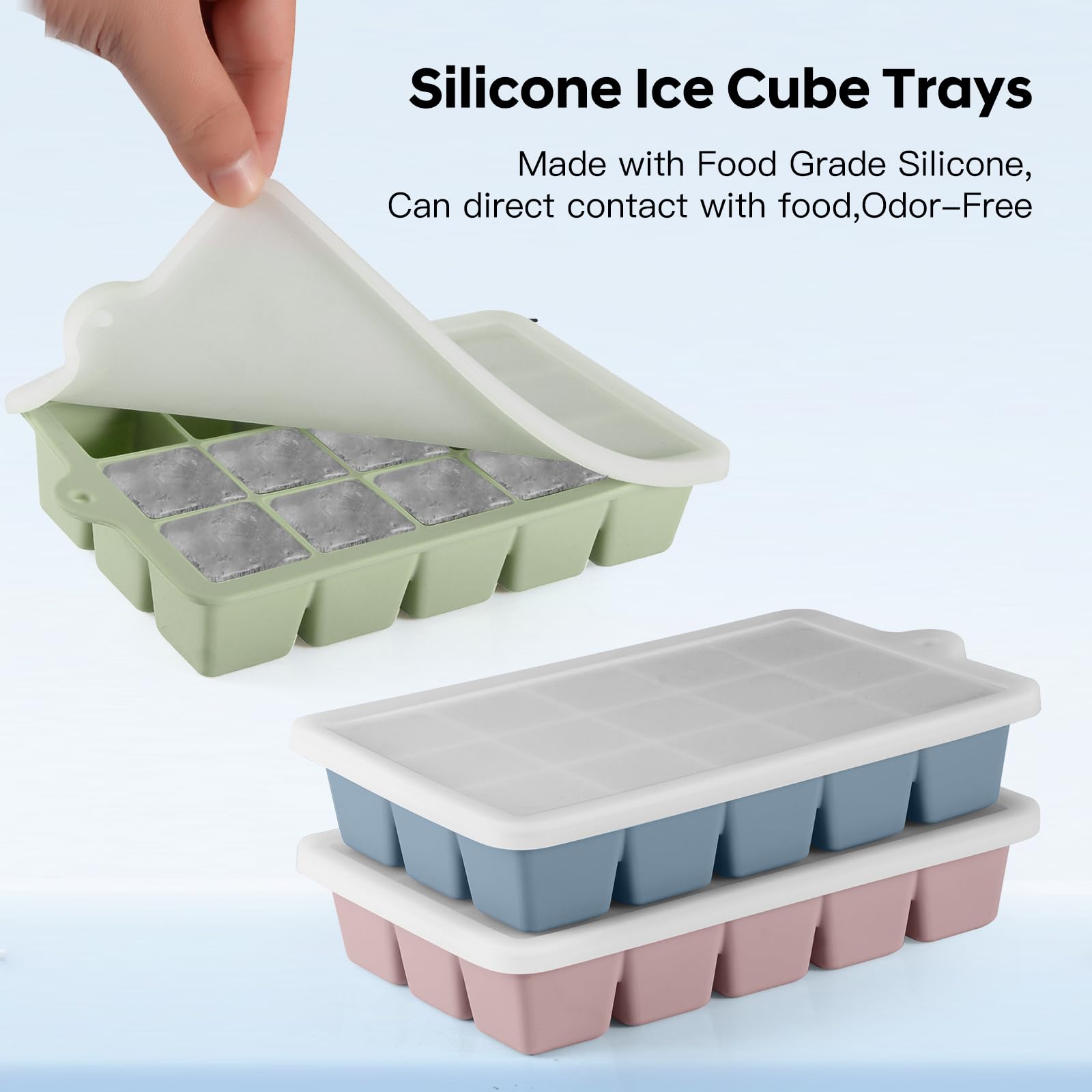 HANCELANT whiskey-cocktail tray creates large clear cubes for elevated drinks.