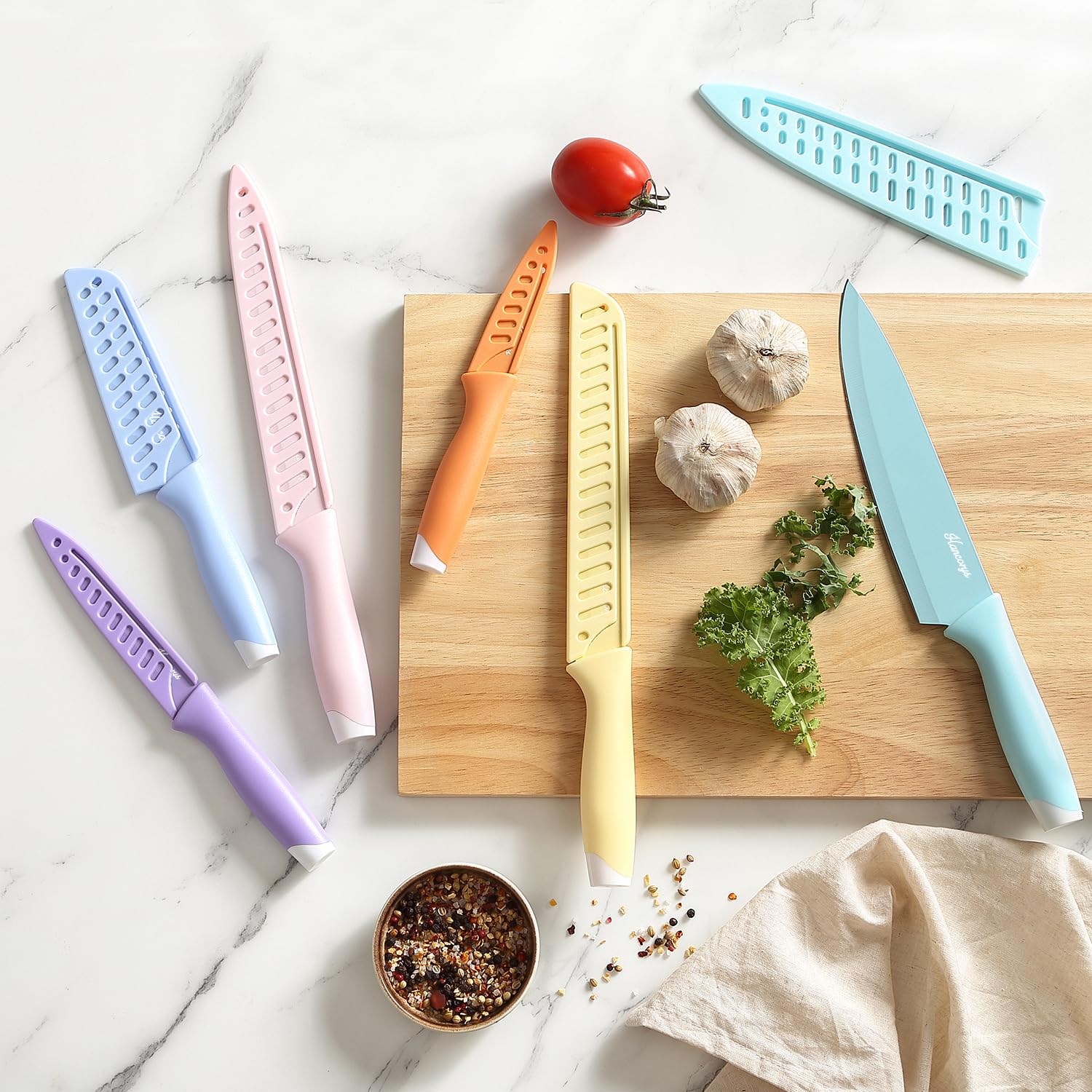 Hancorys 5inch santoku knife for versatile dicing and mincing