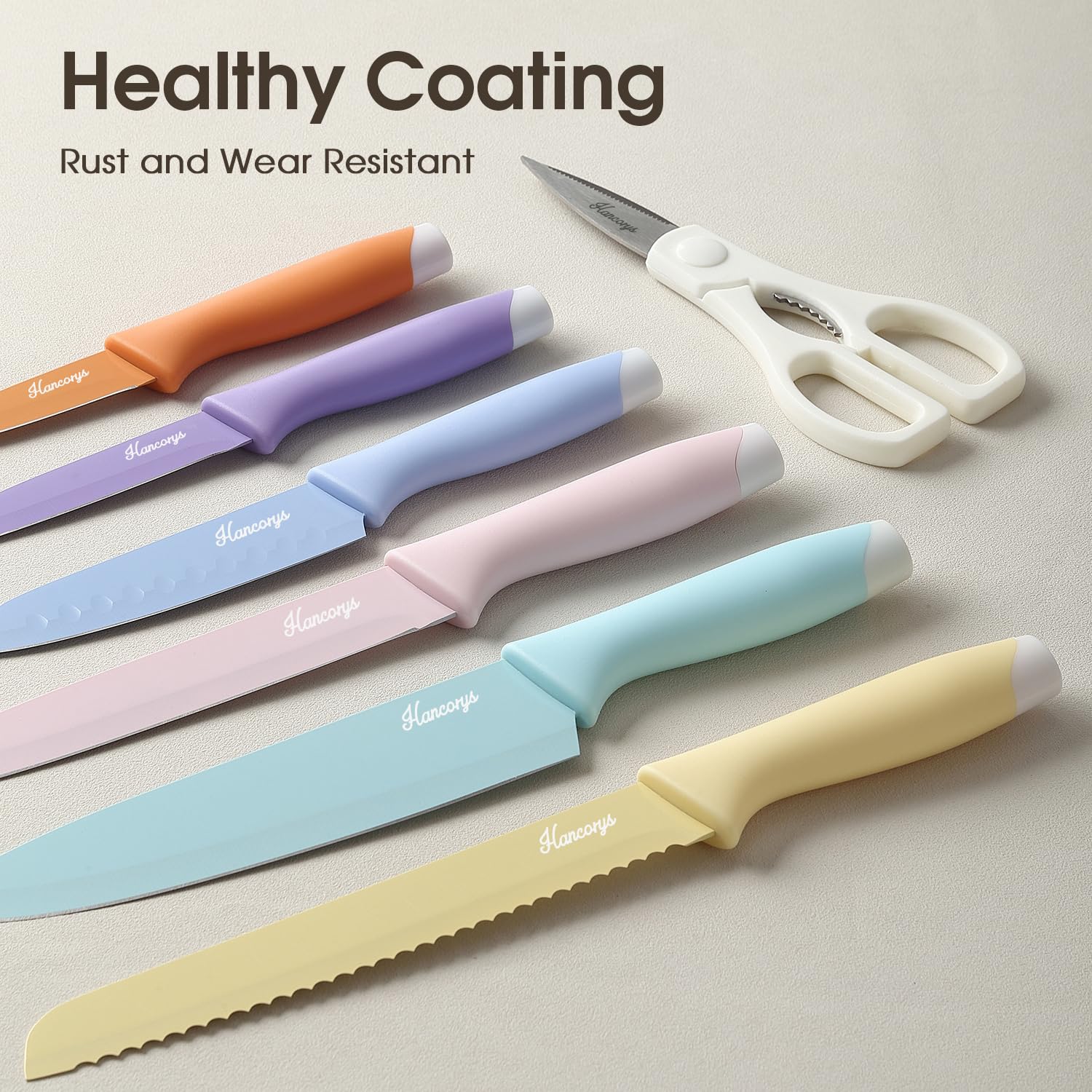Hancorys 8inch chef knife highlighting razor-sharp blade for precise chopping