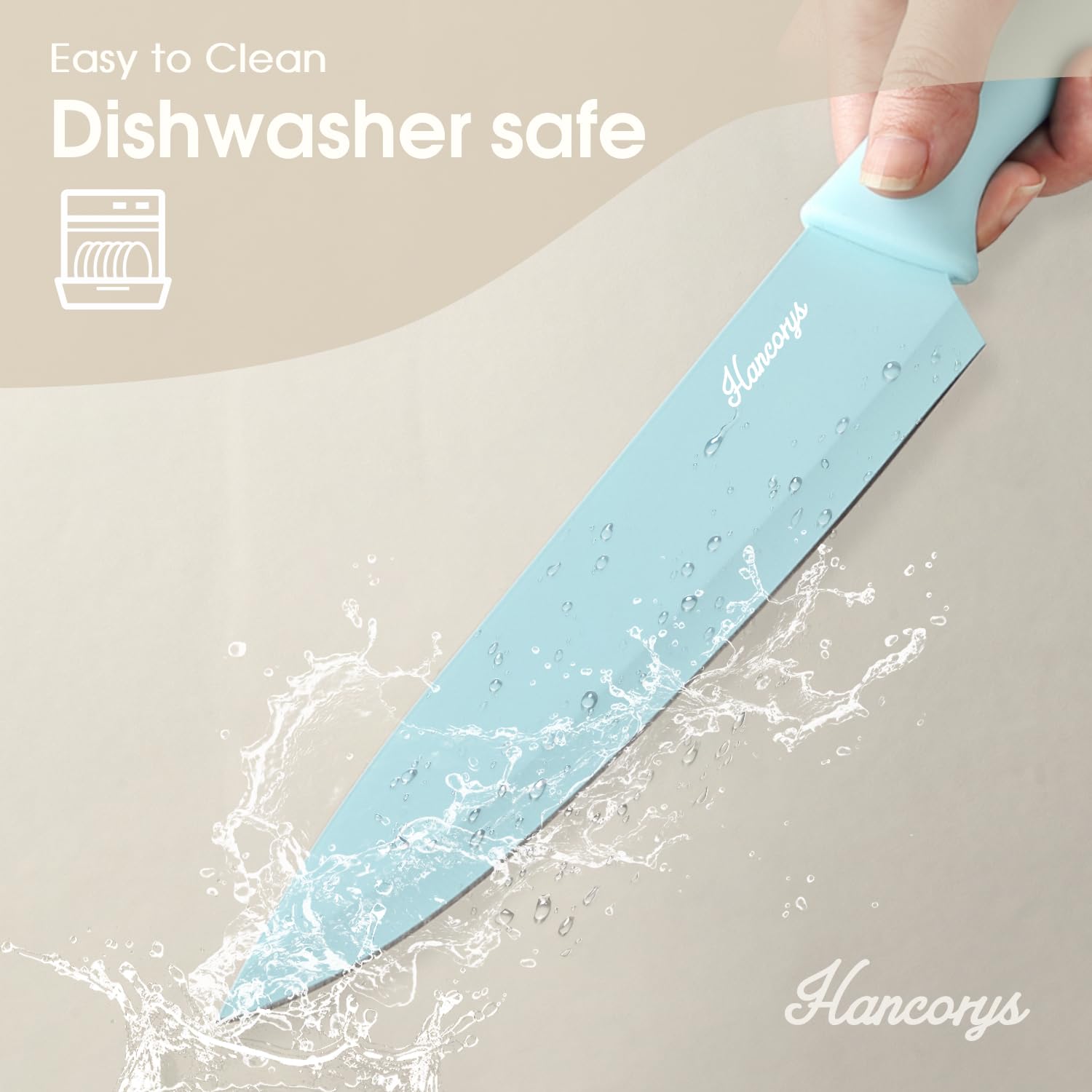 Hancorys 8inch slicing knife for clean, even meat and veg slices