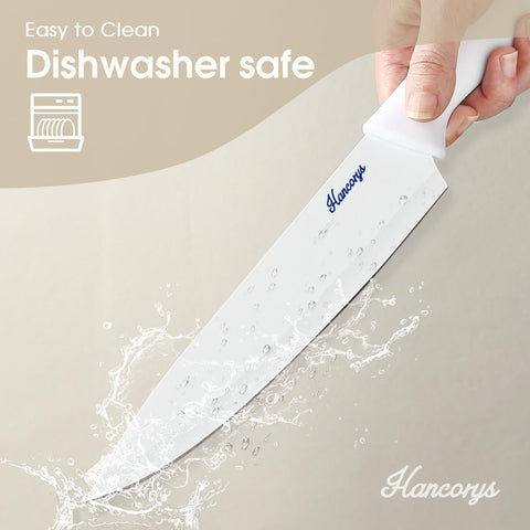 Hancorys 8-inch bread knife with serrated edge for uniform slices