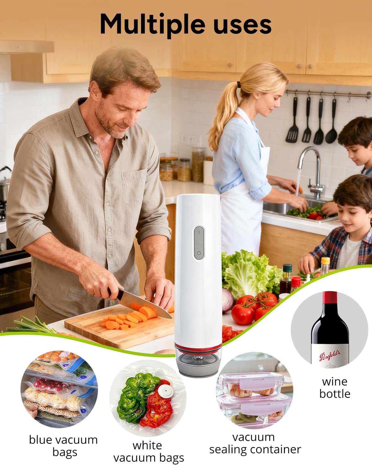 Handheld Vacuum Sealer includes 2-year warranty with friendly support.