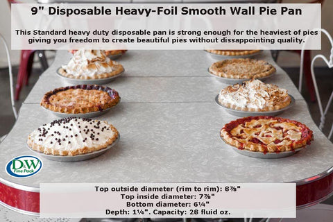 Handi-Foil oven-safe disposable pie pan, simple cleanup after baking.