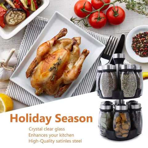 Handisen counter-top spice organizer ready for everyday use