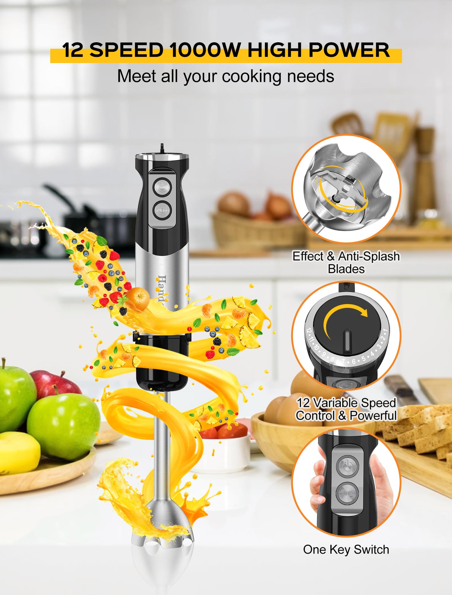Handor 600ml beaker provides stable measuring and blending for batched smoothies