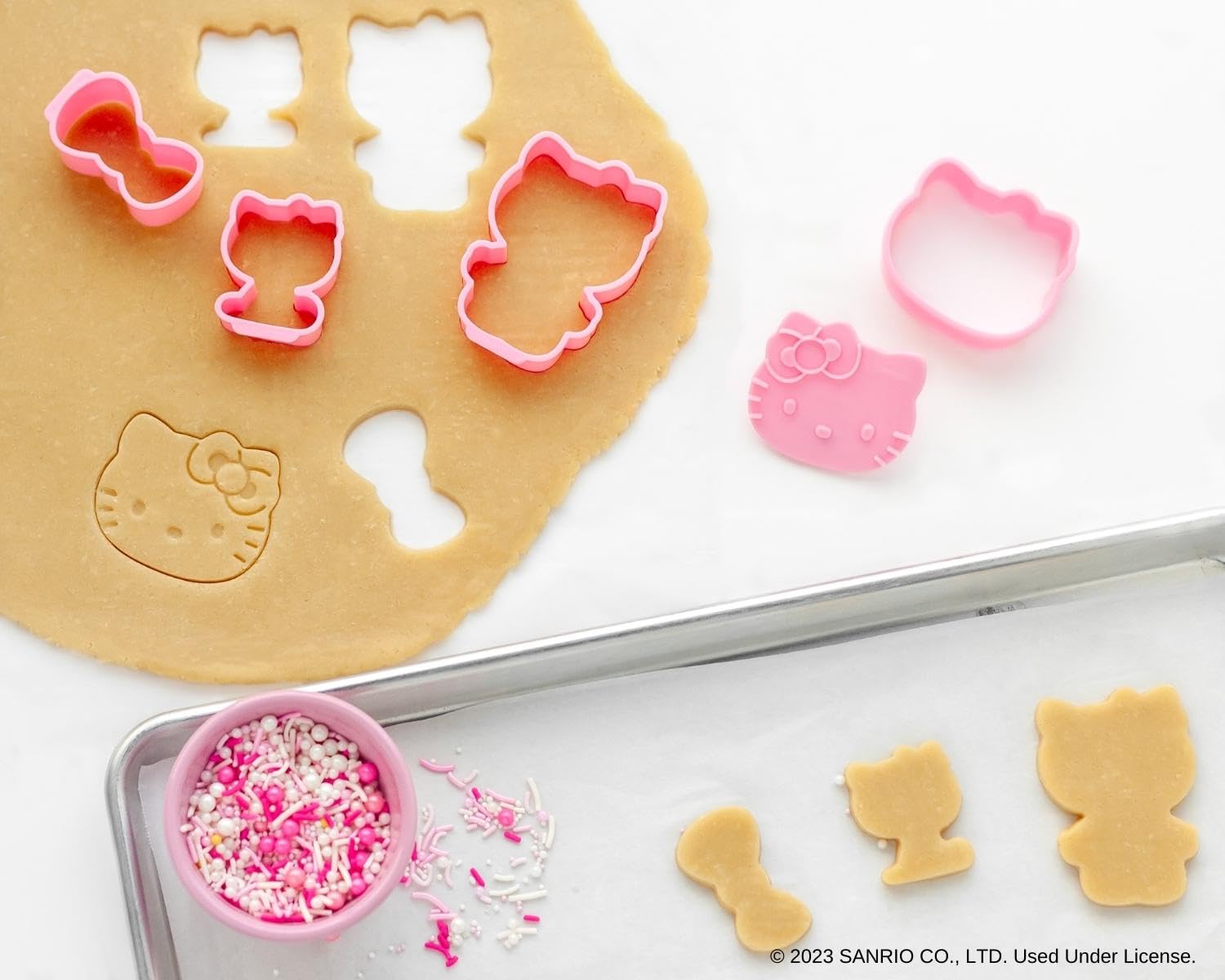 Kitty face cookie stamp for precise Hello Kitty designs