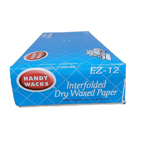 Handy Wacks EZ12C dispenser box ready for quick, sanitary takeout prep.
