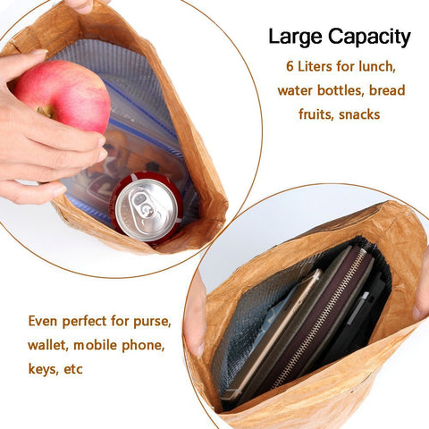 Hangnuo Tyvek durable lunch bag demonstrates tear resistance for rough daily use.