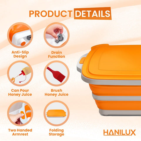 HANILUX dishwasher-safe design for quick cleanup after meals.
