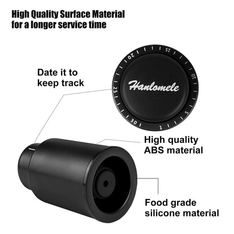 Hanlomele ABS silicone stopper keeps bottles leak-free.