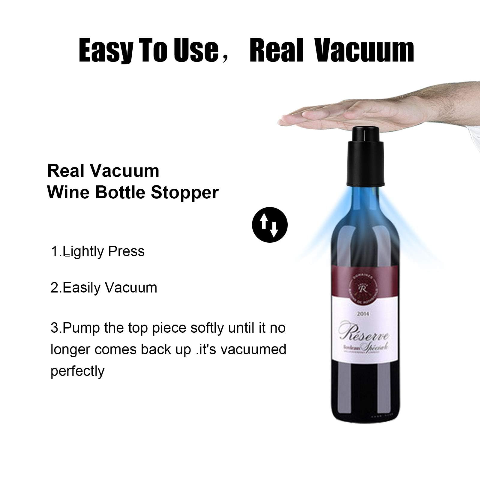 Hanlomele leakproof design helps preserve wine after opening.