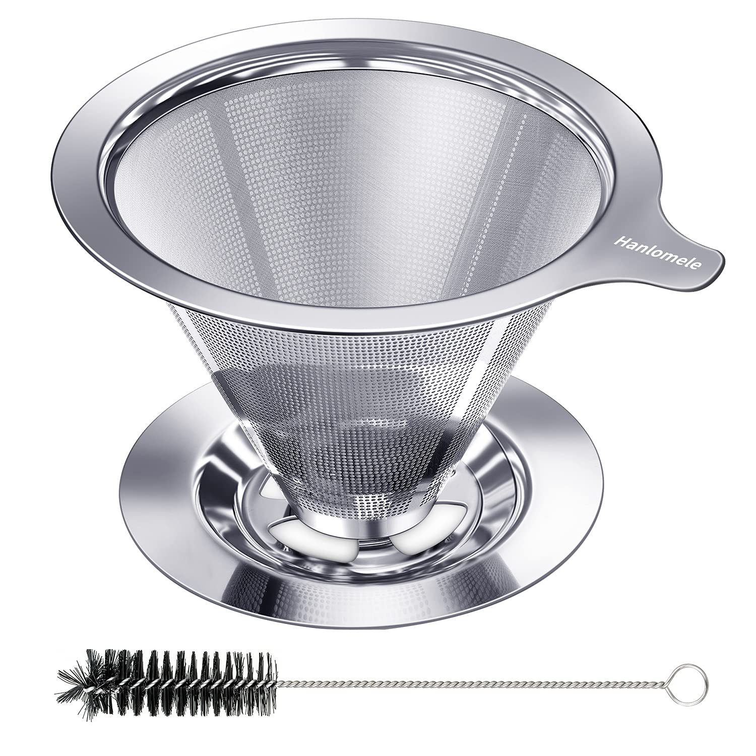 Hanlomele pour-over dripper top view for richer flavor extraction.