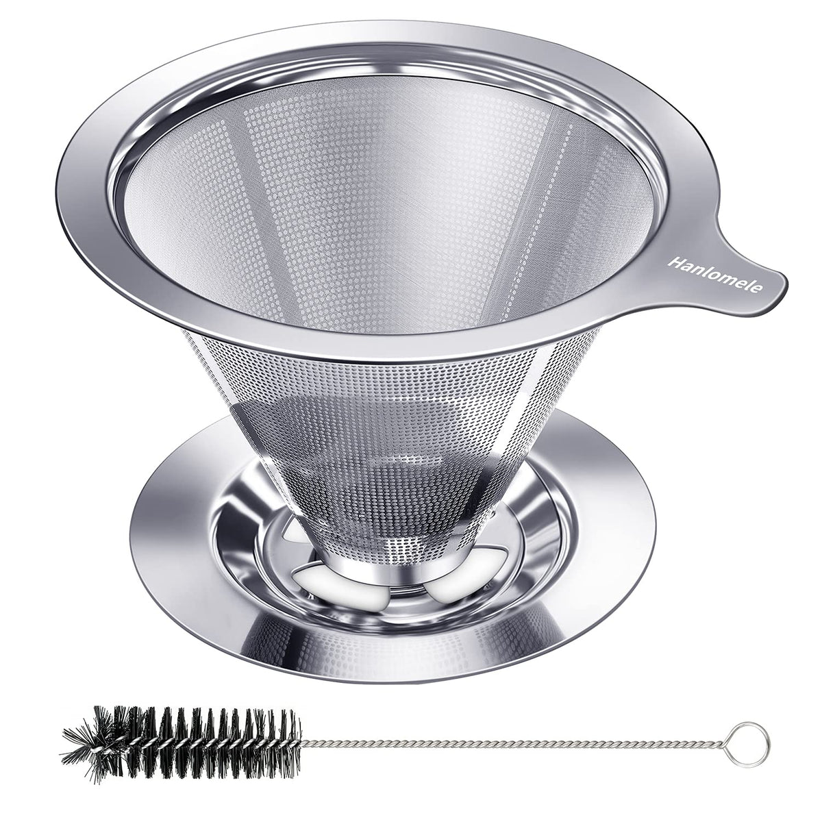 Hanlomele pour-over dripper top view for richer flavor extraction.