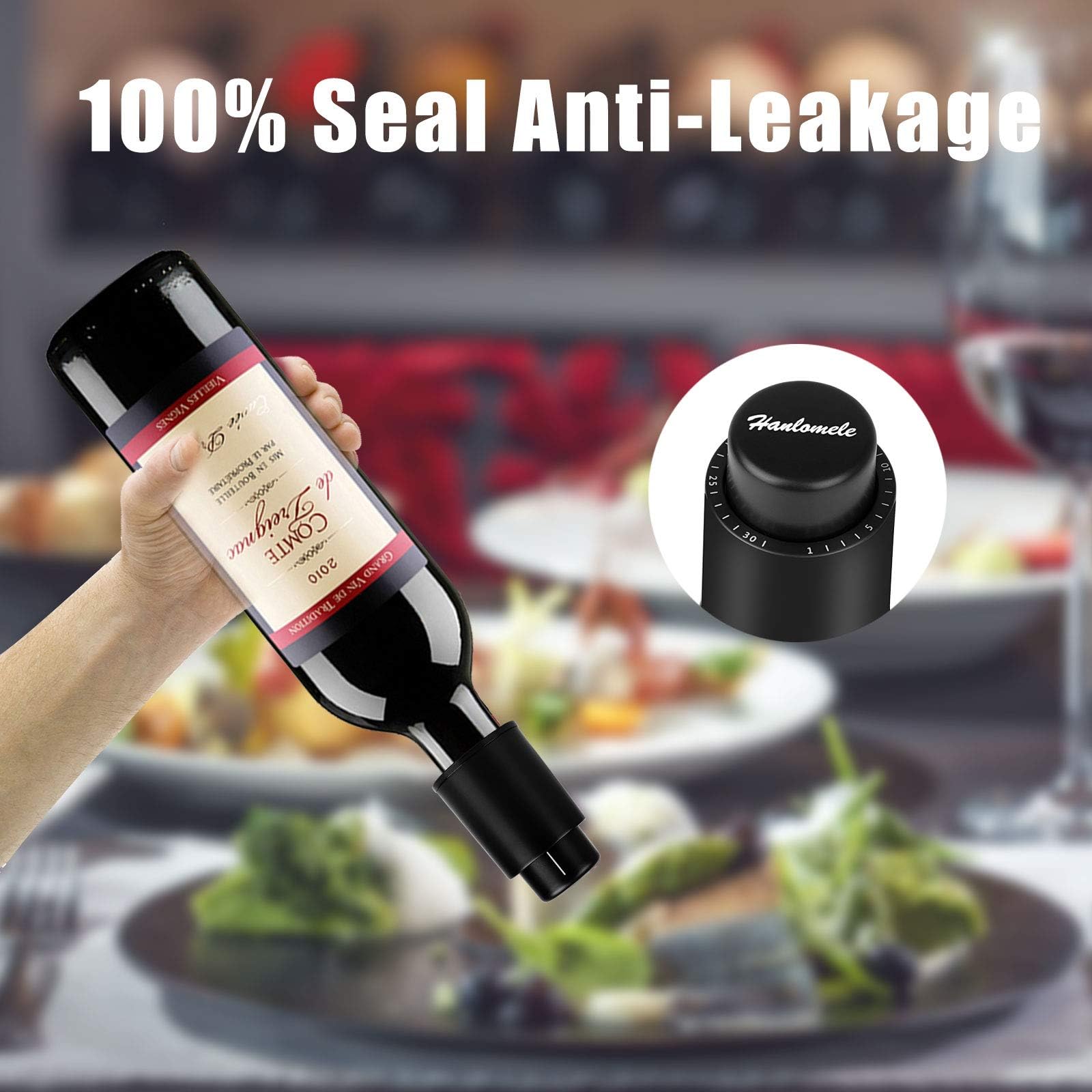 Hanlomele time-dial wine stopper shows last opened time.