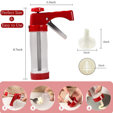 Hanmsen cookie press ergonomic handle for comfortable baking sessions