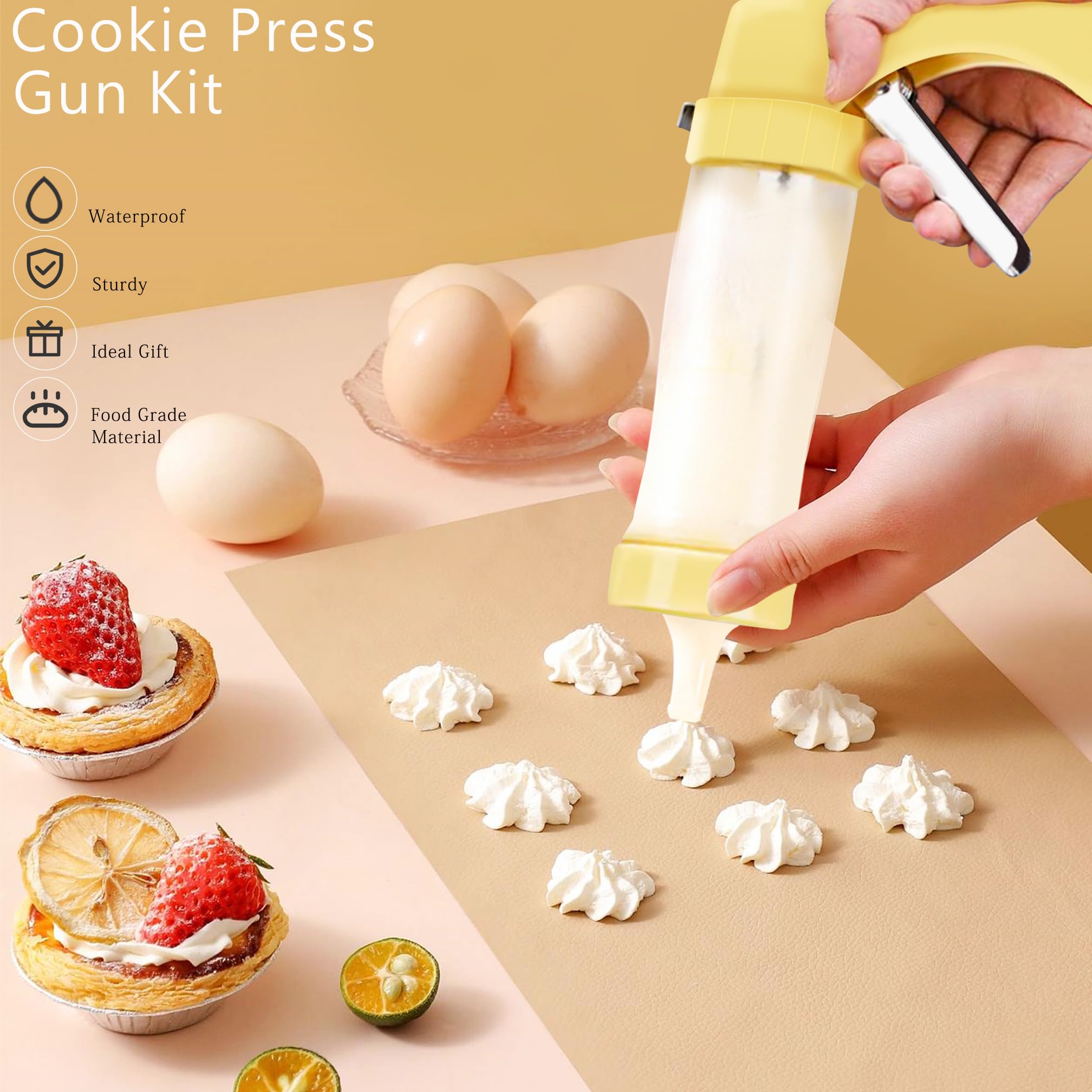 Hanmsen cookie press ready for spritz baking and creative cookies