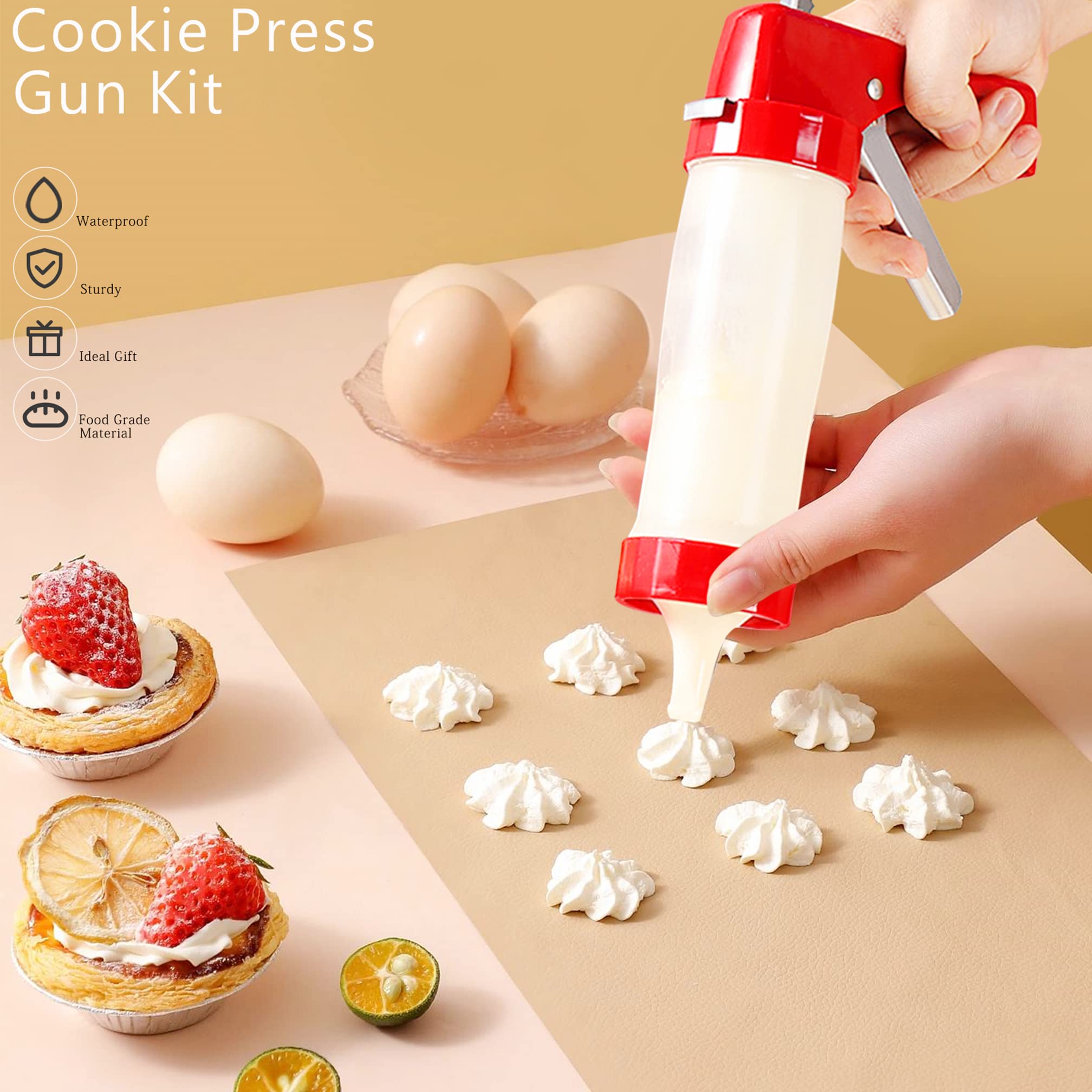 Hanmsen DIY cookies kit in red for beginner to intermediate bakers