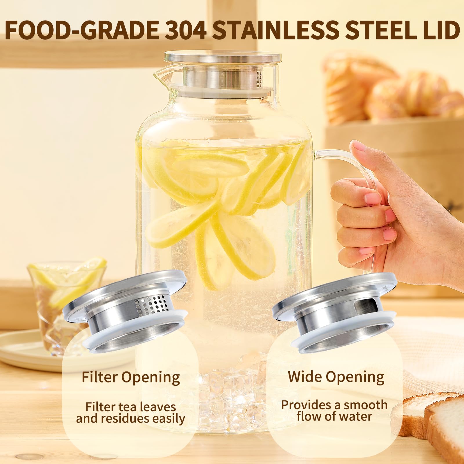 Hannadepot anti drip spout reduces spills during serving