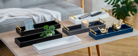 Hanobe candle holder tray enabling elevated candle displays