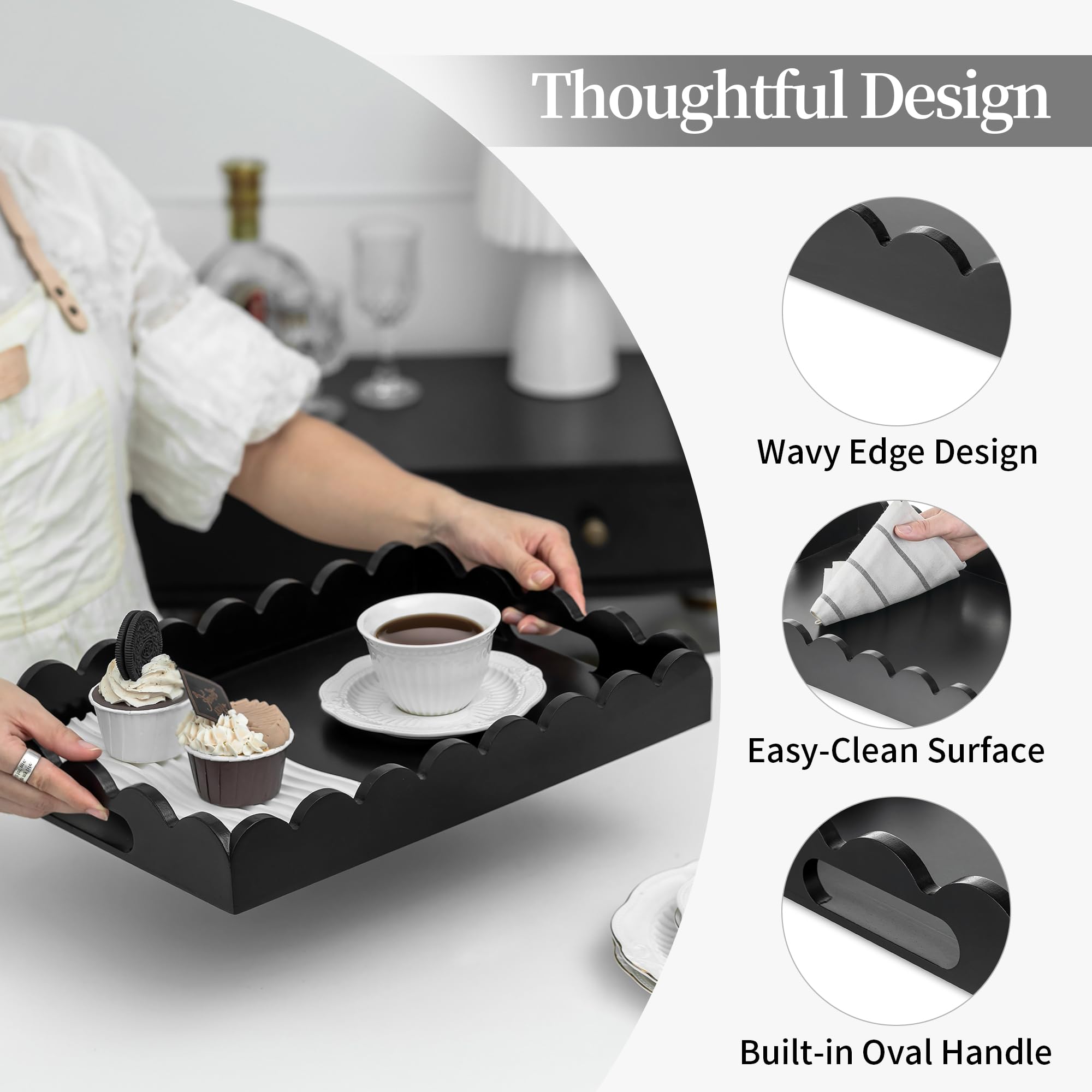 Hanobe coffee-service-tray ideal for presenting drinks neatly