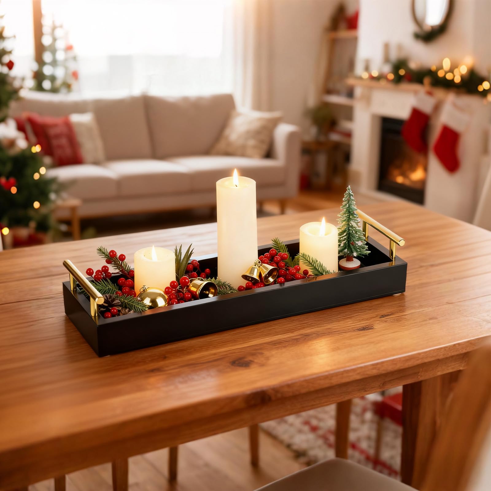 Hanobe dining tray for versatile serving and easy transport