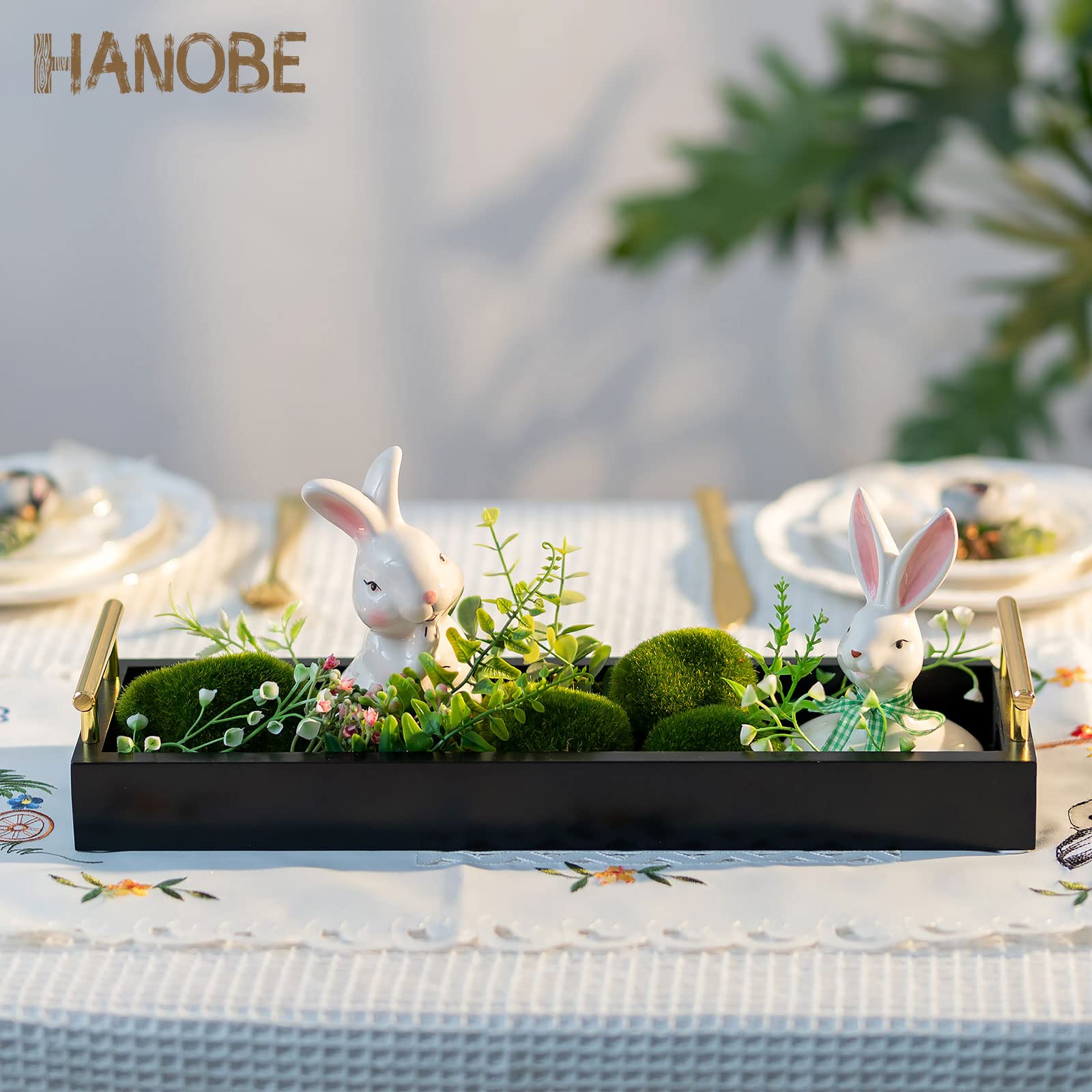 Hanobe holiday entertaining tray doubles as a stylish centerpiece
