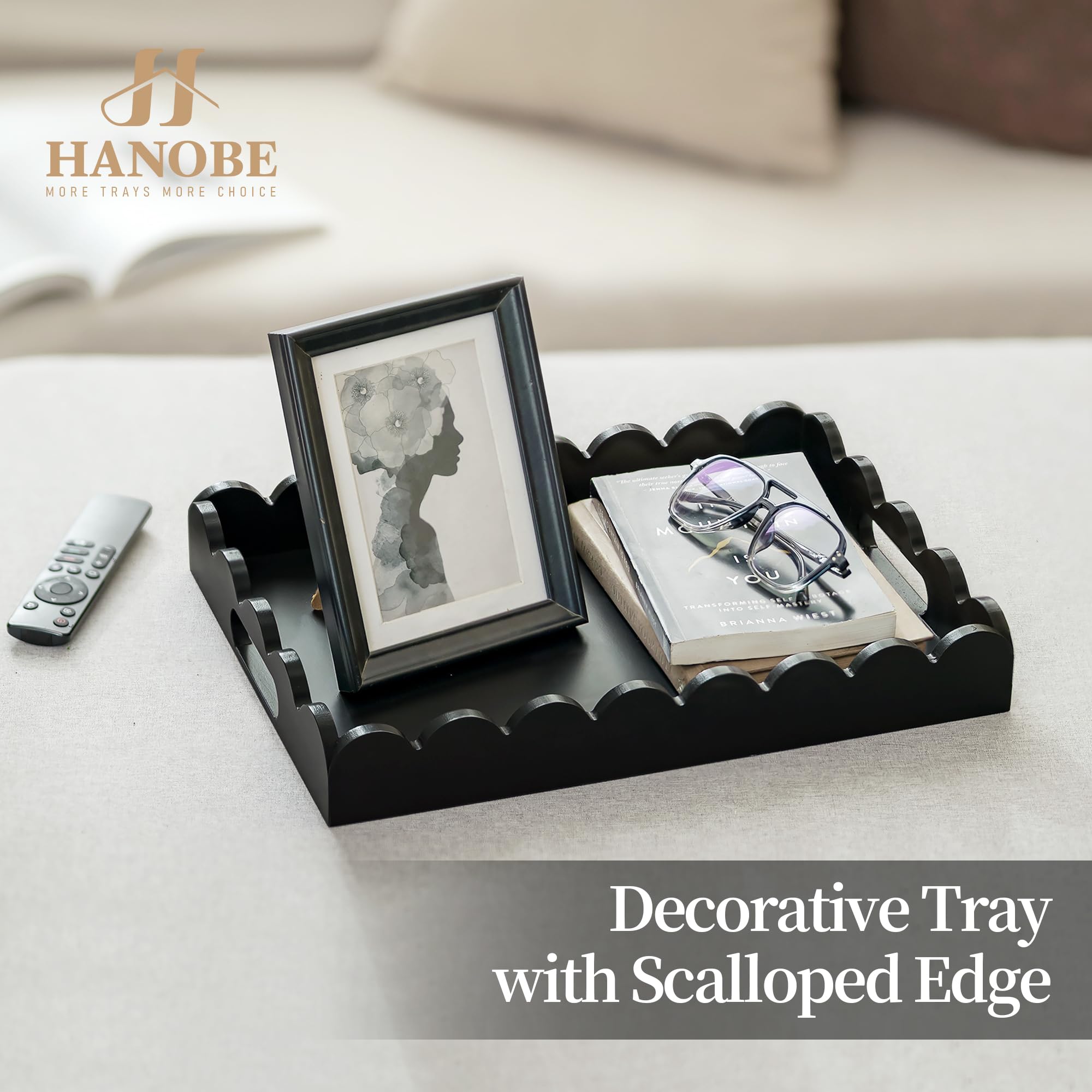 Hanobe moveable-decor-tray adapts to rooms with ease
