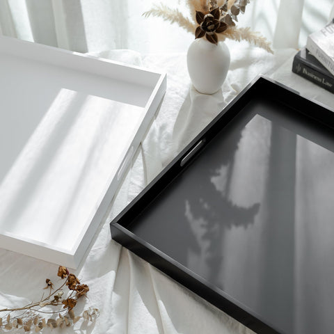 Hanobe ottoman tray easy-clean surface supports quick maintenance