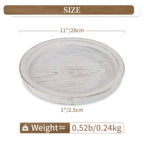 Hanobe rustic farmhouse decorative tray on kitchen island
