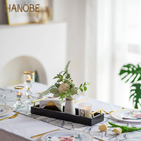 Hanobe serving tray ideal for coffee bar service at home
