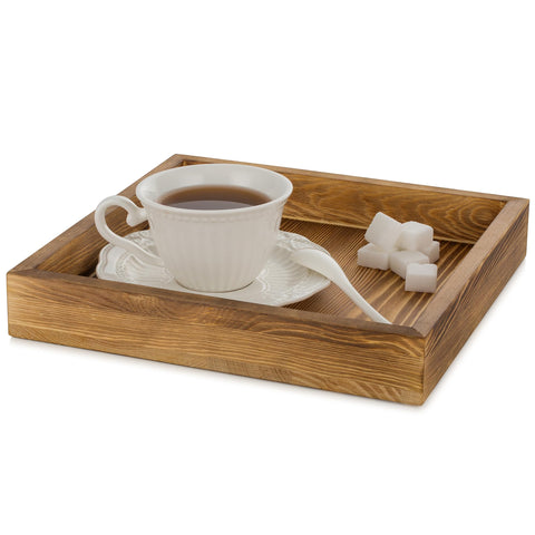 Hanobe square wooden ottoman tray used as vanity tray for bathroom essentials