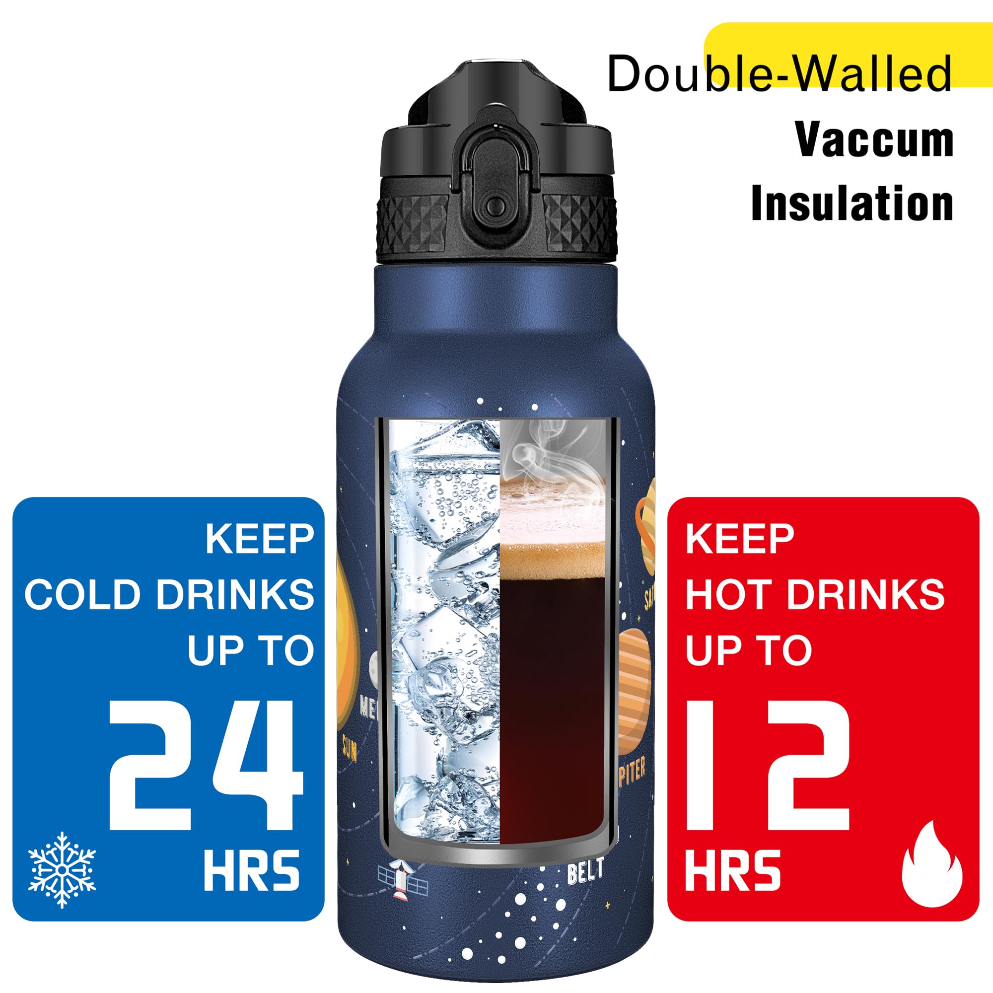 Han's Bottle food-grade 18/8 stainless steel, BPA-free and rust-resistant.