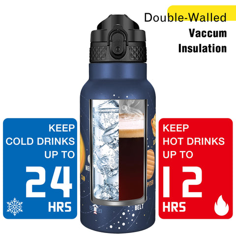 Han's Bottle food-grade 18/8 stainless steel, BPA-free and rust-resistant.